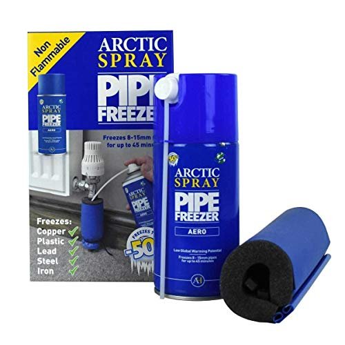 ZEK1 Aero Disposable Pipe Freezing Kit with 1 Freezing Jacket for Plumbing Installation, Repair & Maintenance. Freezes Plastic & Metal Pipes (8-15mm), Blue