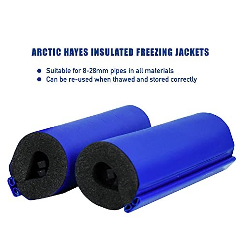 ‎ZEK2 Aero Disposable Pipe Freeze Kit with 2 Freezing Jackets for Plumbing Installation, Repair & Maintenance. Freezes Plastic & Metal Pipes (8-28mm Diameter), Blue