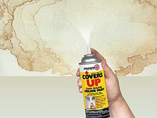 Zinnser 03688 Covers Up Stain Sealing Ceiling Paint, White