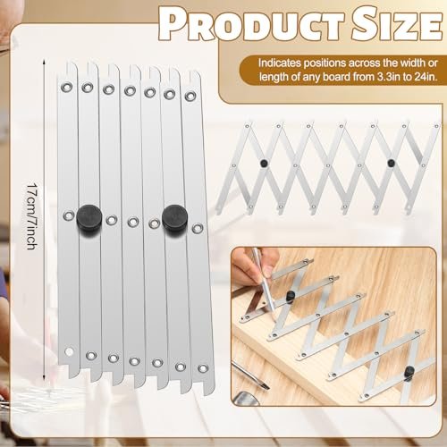 Zonon Point-2-point Equidistant Measuring Tool Center Finding Tool Finder Measuring Tools Pipe Center Finder Woodworking Layout Metal Equal Space Divider for Welding