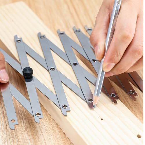 Zonon Point-2-point Equidistant Measuring Tool Center Finding Tool Finder Measuring Tools Pipe Center Finder Woodworking Layout Metal Equal Space Divider for Welding