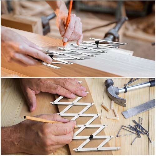 Zonon Point-2-point Equidistant Measuring Tool Center Finding Tool Finder Measuring Tools Pipe Center Finder Woodworking Layout Metal Equal Space Divider for Welding